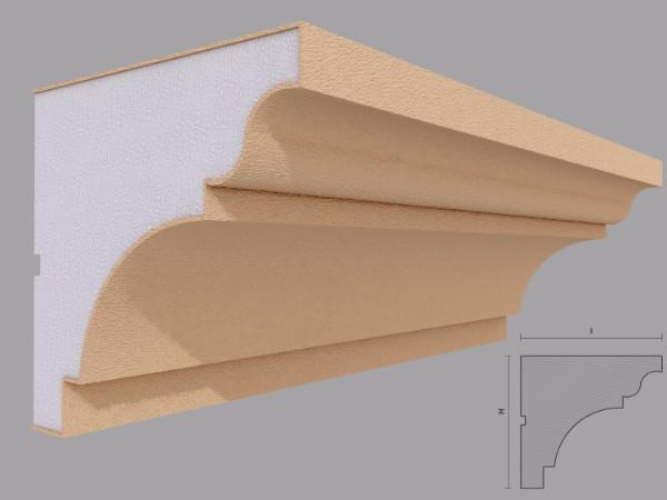 Cornisa decorativa fatada FP405 150x140mm lungime 2m [2]